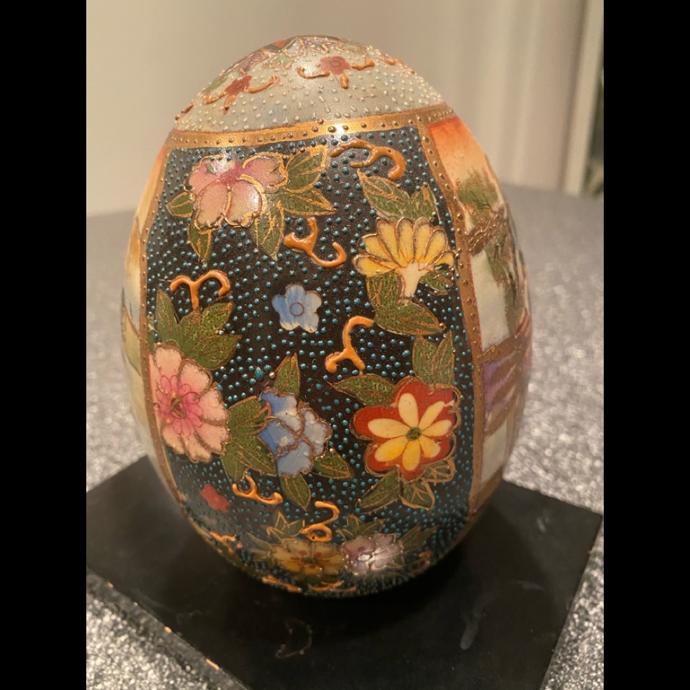 Vintage 1920s oriental inlaid piece